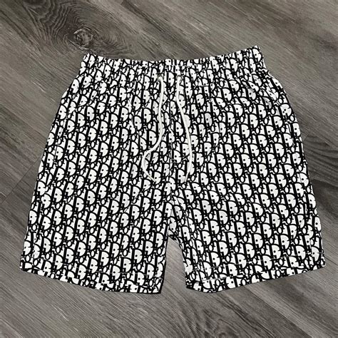 dior swim shorts black|off brand Dior shorts.